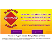 Tablet Screenshot of popperlandia.com